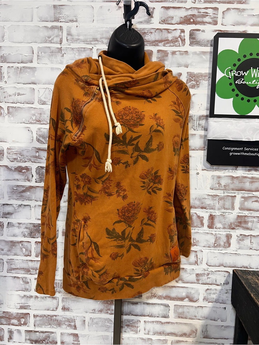AMPERSAND AVE Rust Brown Hoodie